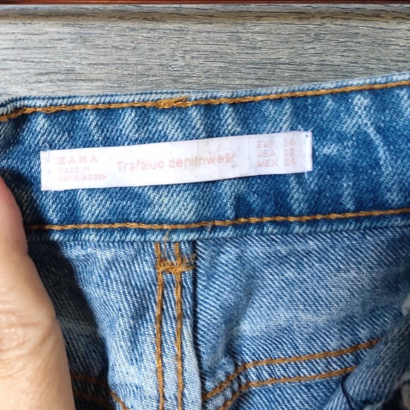 Zara distressed crop zipper jeans - Picture 4 of 4